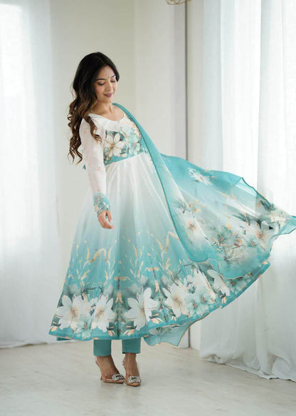 Pure Soft Silk Anarkali Suit For Women