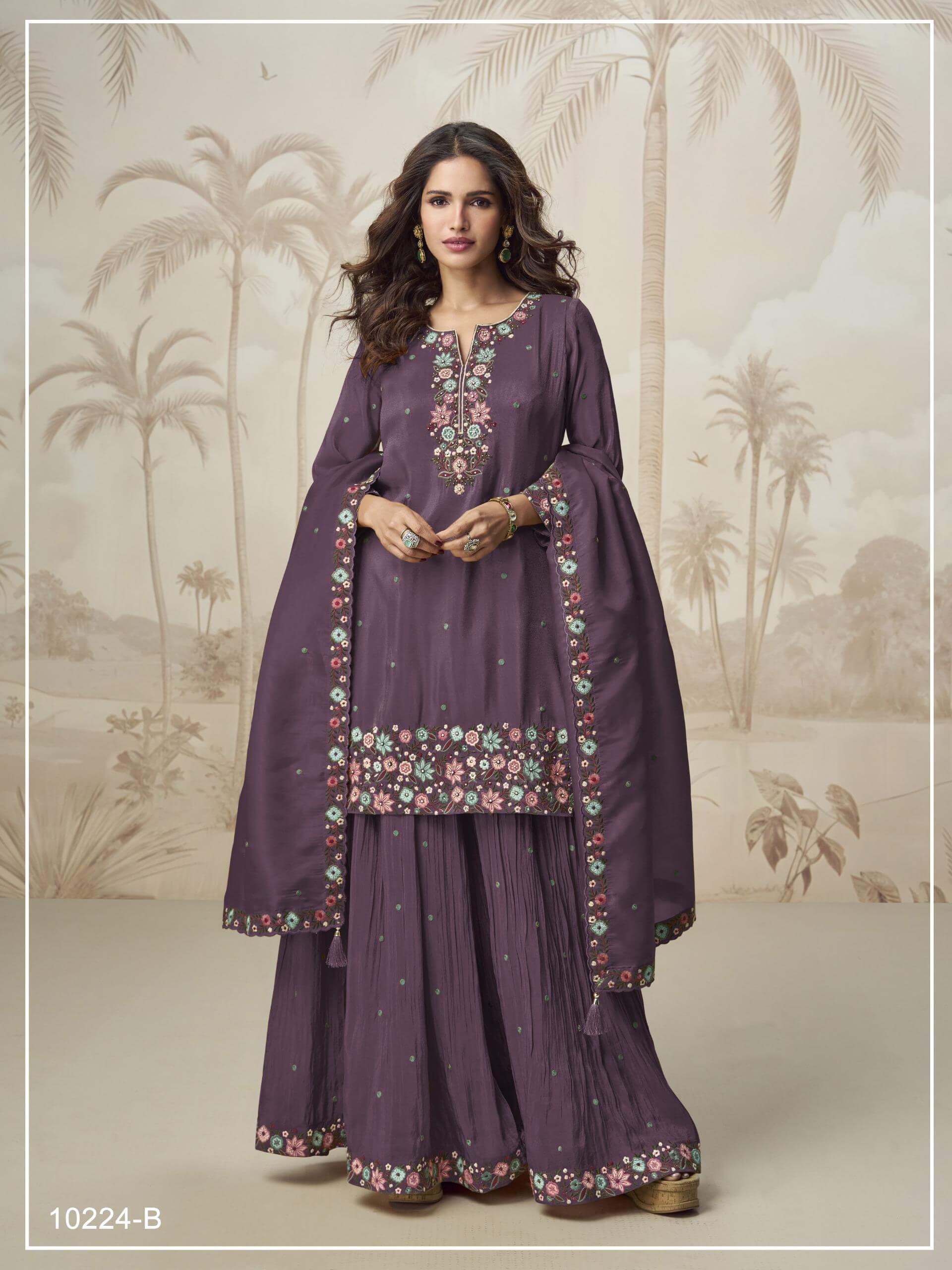 gray salwar set for women kurta salwar dupatta 