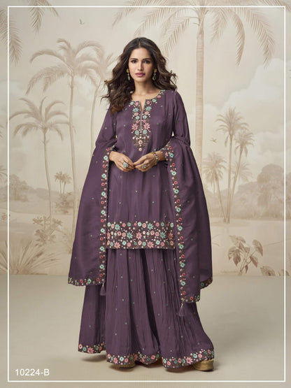 gray salwar set for women kurta salwar dupatta 