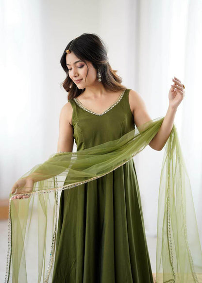 Anarkali Gown Set For women Multicolor colors