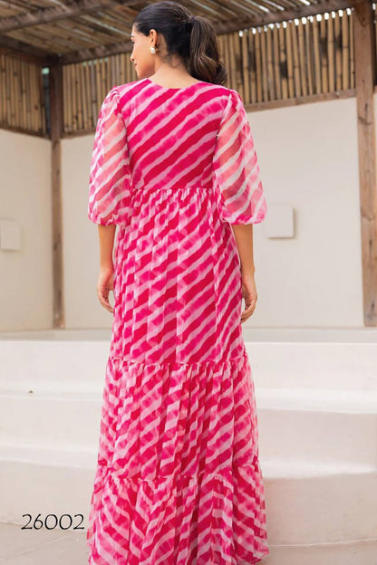 Women Floral Print Empire Dress