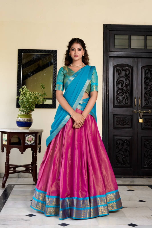 Pink Lehengha saree for women 