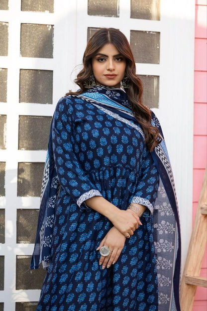 Blue Kurti set for women