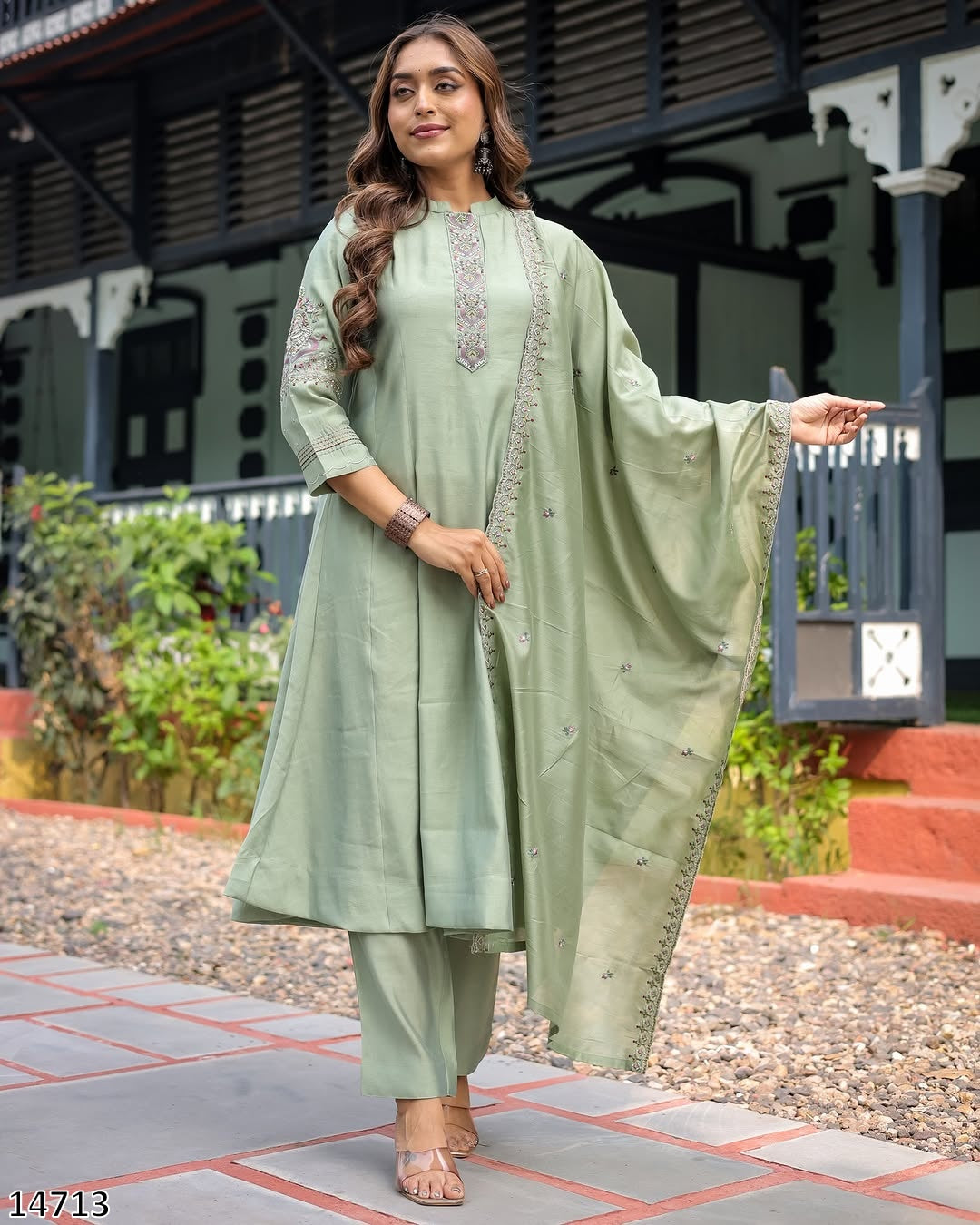 Silk Kurti Set For Women l Kurti Pant Dupatta  50% OFF l Ajinkya Shop