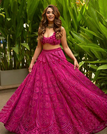 pink lehenga for wome cute lehenga for women