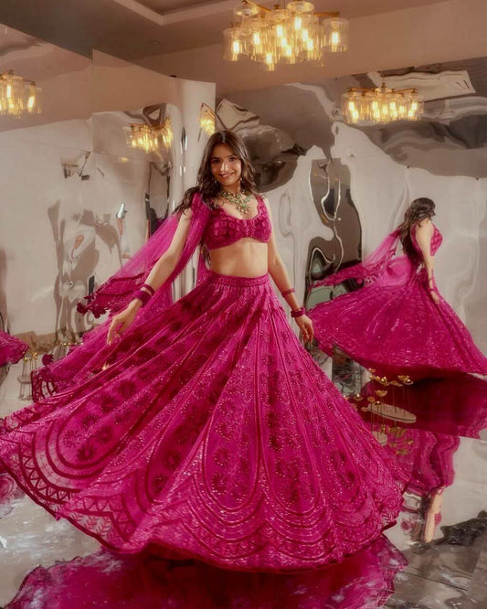 pink lehenga for women beautiful lehenga for women