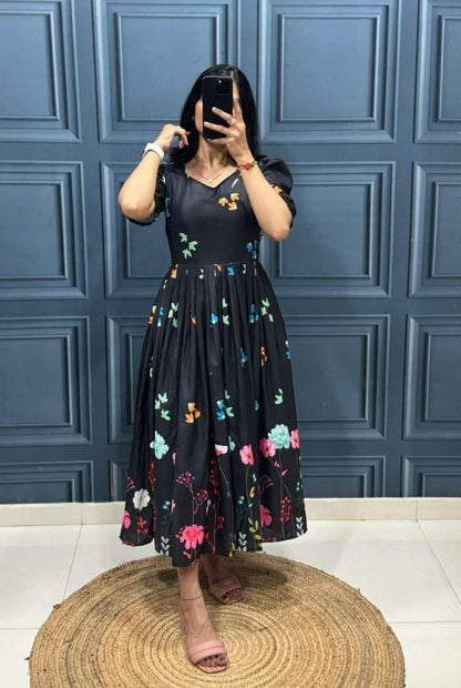 muslin cotton gown for women 3 colors
