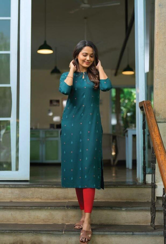 Green kurti Top for women
