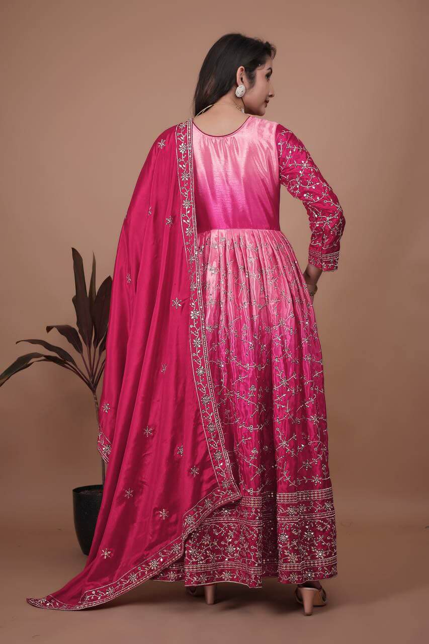 Gown With Dupatta for women 2 colour