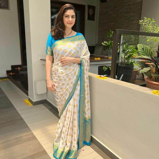 Soft Lichi Silk Saree For Women