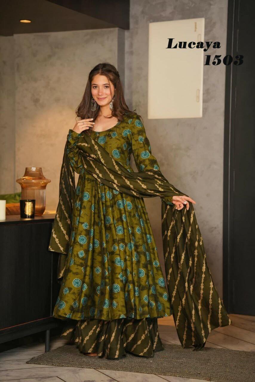 GREEN KURTI SET FOR WOMEN l 50% OFF 