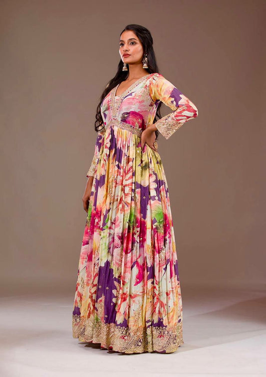 Beautiful Gown with dupatta for women