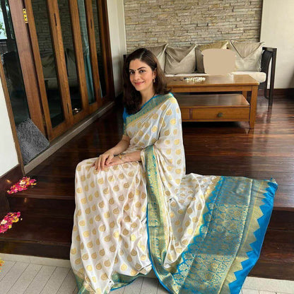 Soft Lichi Silk Saree For Women