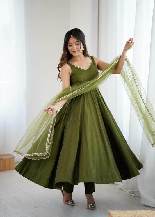 Anarkali Gown Set For women Multicolor colors