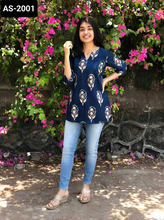 Hevy reyonwith Digital Print Kurti Top 8 designs
