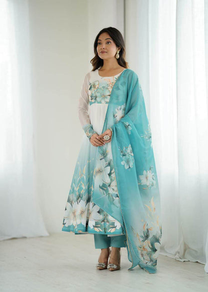 Pure Soft Silk Anarkali Suit For Women