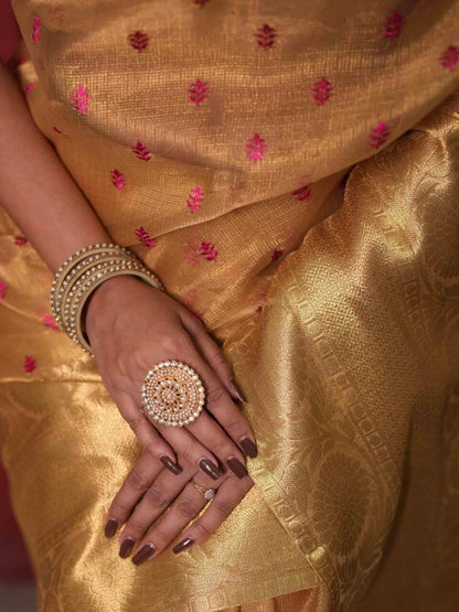 Banarasee Handwoven Broad Saree