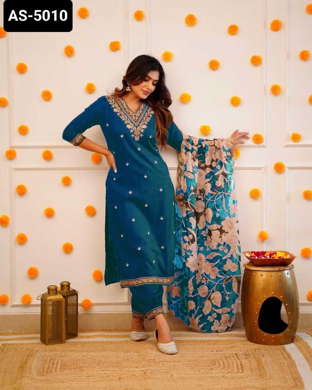BLUE KURTI SET FOR WOMEN | 50%OFF | AJINKYA SHOP 