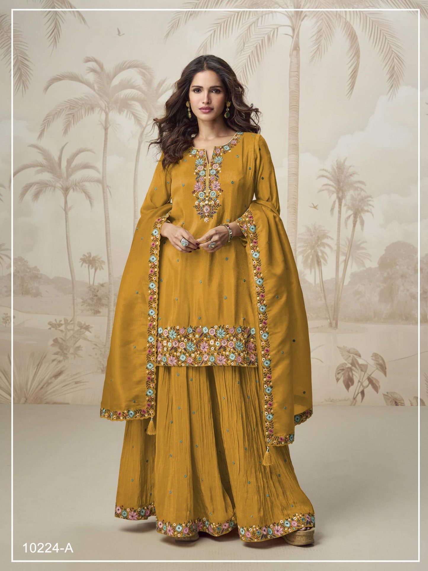 yellow salwar set for women kurta salwar dupatta 