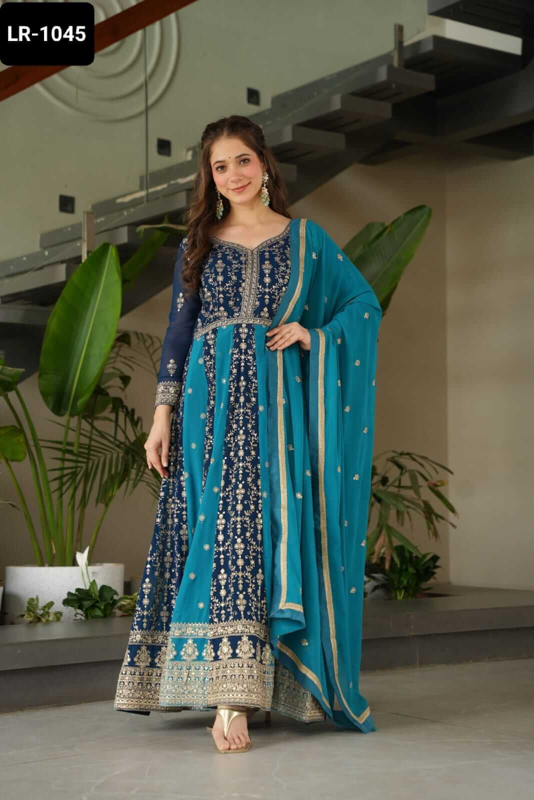 Blue Gown for women | Ajinkya shop