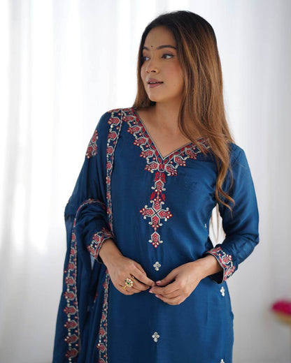 Silk Kurti Set for Women 3 colors