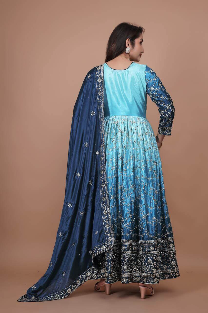 Gown With Dupatta for women 2 colour