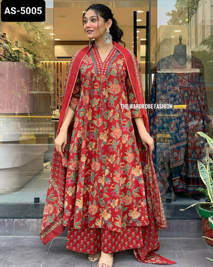 Heavy reyon Printed Kurti Set