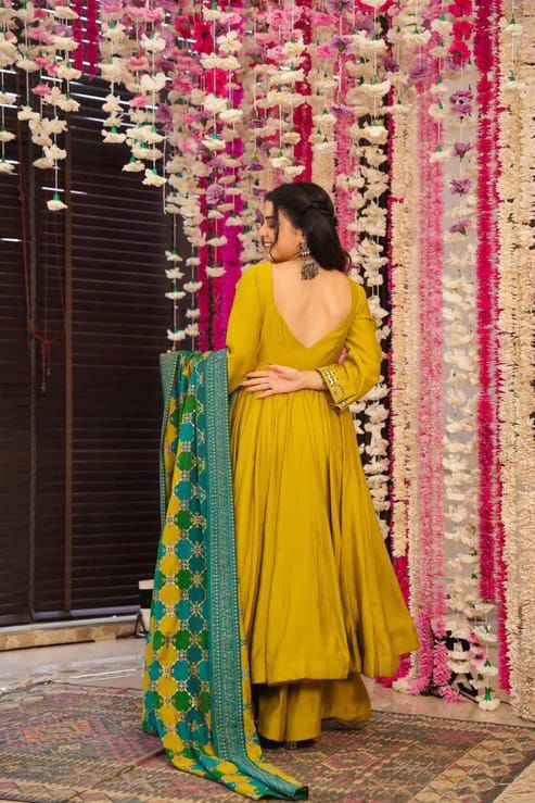 yellow kurti set for women l silk kurti l Ajinkya Shop