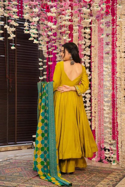 yellow kurti set for women l silk kurti l Ajinkya Shop