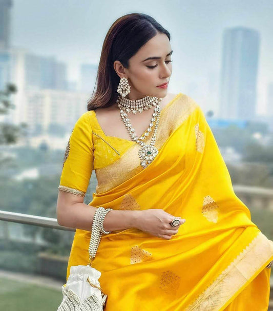 Soft Lichi Silk saree for women