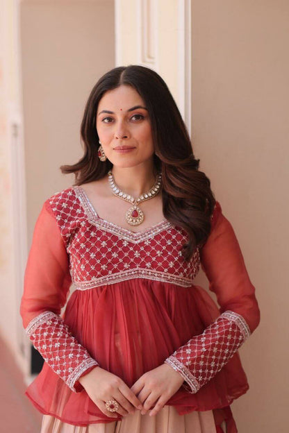 Lehenga with blouse 2 colors